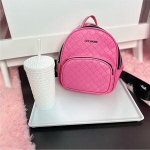Steve Madden Vibrant Pink Backpack